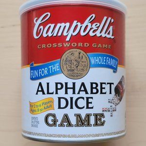 Campbell's Crossword Game Alphabet Dice Game